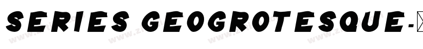 Series Geogrotesque字体转换
